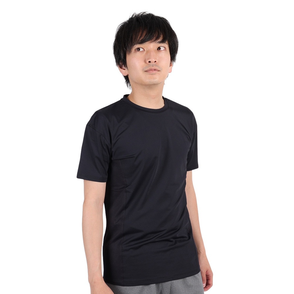 ジローム（GIRAUDM）（メンズ）半袖Tシャツ メンズ ドライプラスクール プリント CT3S0030-TR863-GRHD BLK