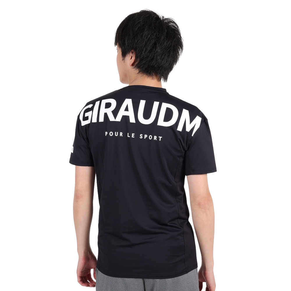 ジローム（GIRAUDM）（メンズ）半袖Tシャツ メンズ ドライプラスクール プリント CT3S0030-TR863-GRHD BLK