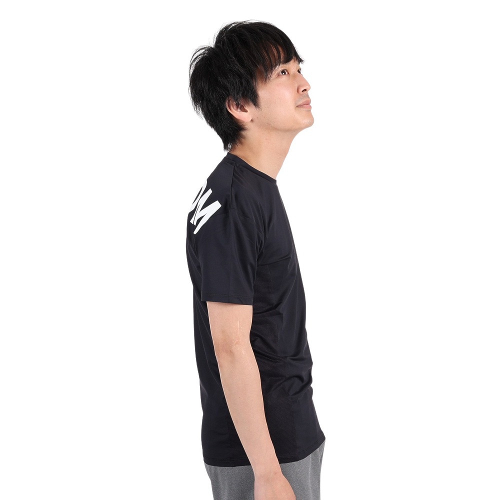 ジローム（GIRAUDM）（メンズ）半袖Tシャツ メンズ ドライプラスクール プリント CT3S0030-TR863-GRHD BLK