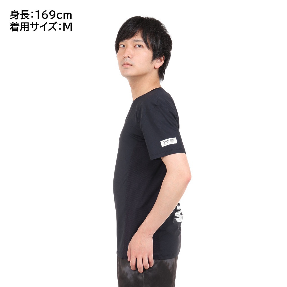ジローム（GIRAUDM）（メンズ）半袖Tシャツ メンズ ドライプラスクール CT3S0031-TR863-GRHD BLK