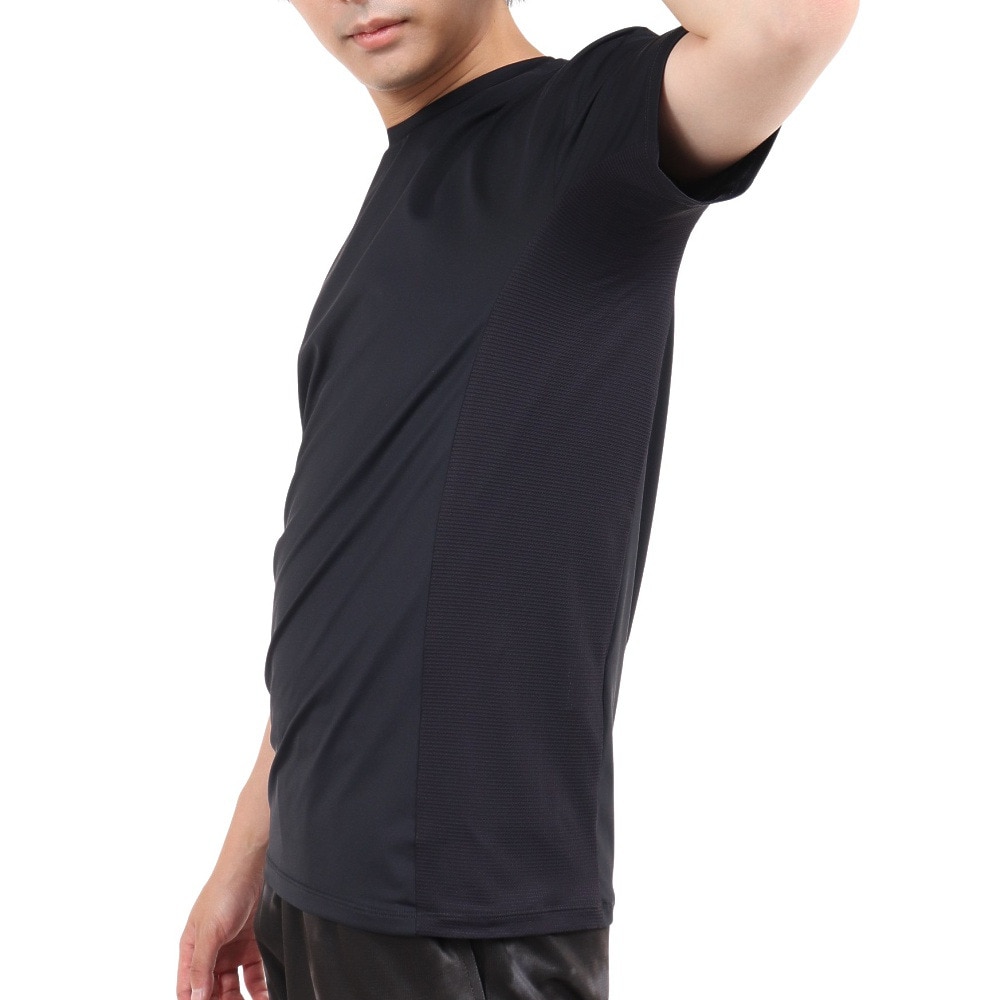 ジローム（GIRAUDM）（メンズ）半袖Tシャツ メンズ ドライプラスクール CT3S0031-TR863-GRHD BLK