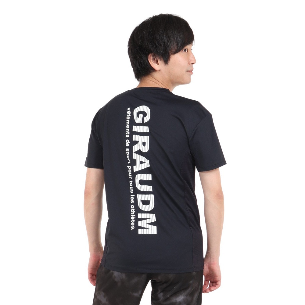 ジローム（GIRAUDM）（メンズ）半袖Tシャツ メンズ ドライプラスクール CT3S0031-TR863-GRHD BLK