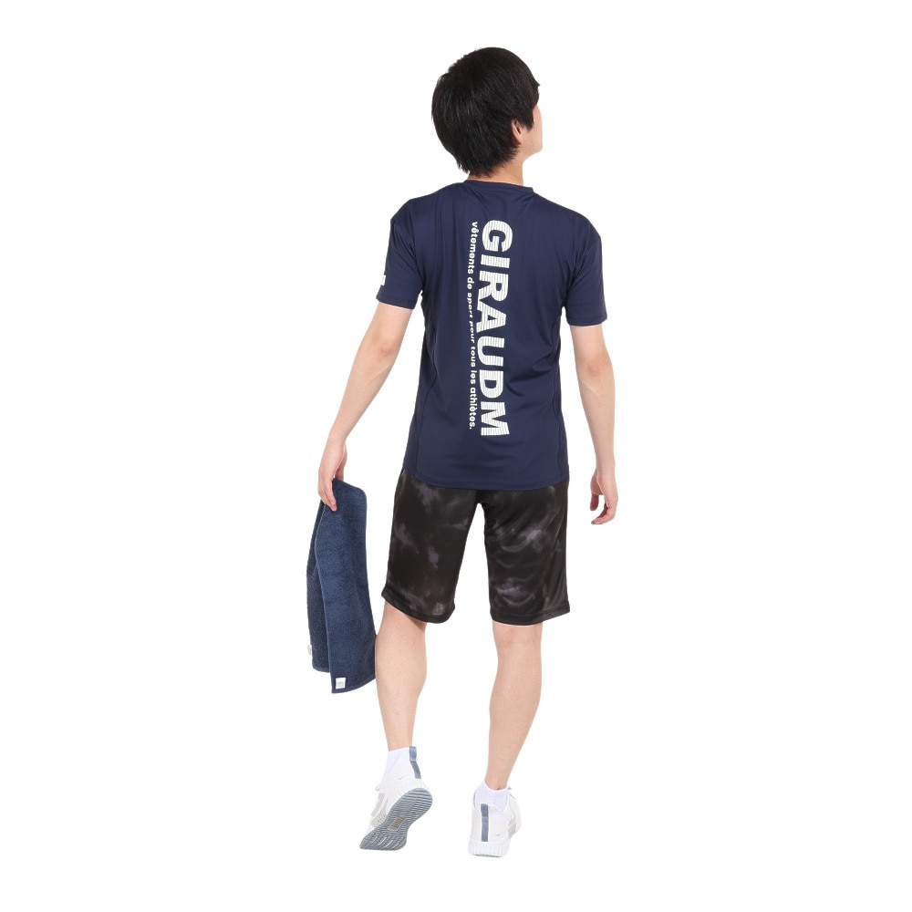 ジローム（GIRAUDM）（メンズ）半袖Tシャツ メンズ ドライプラスクール CT3S0031-TR863-GRHD NVY
