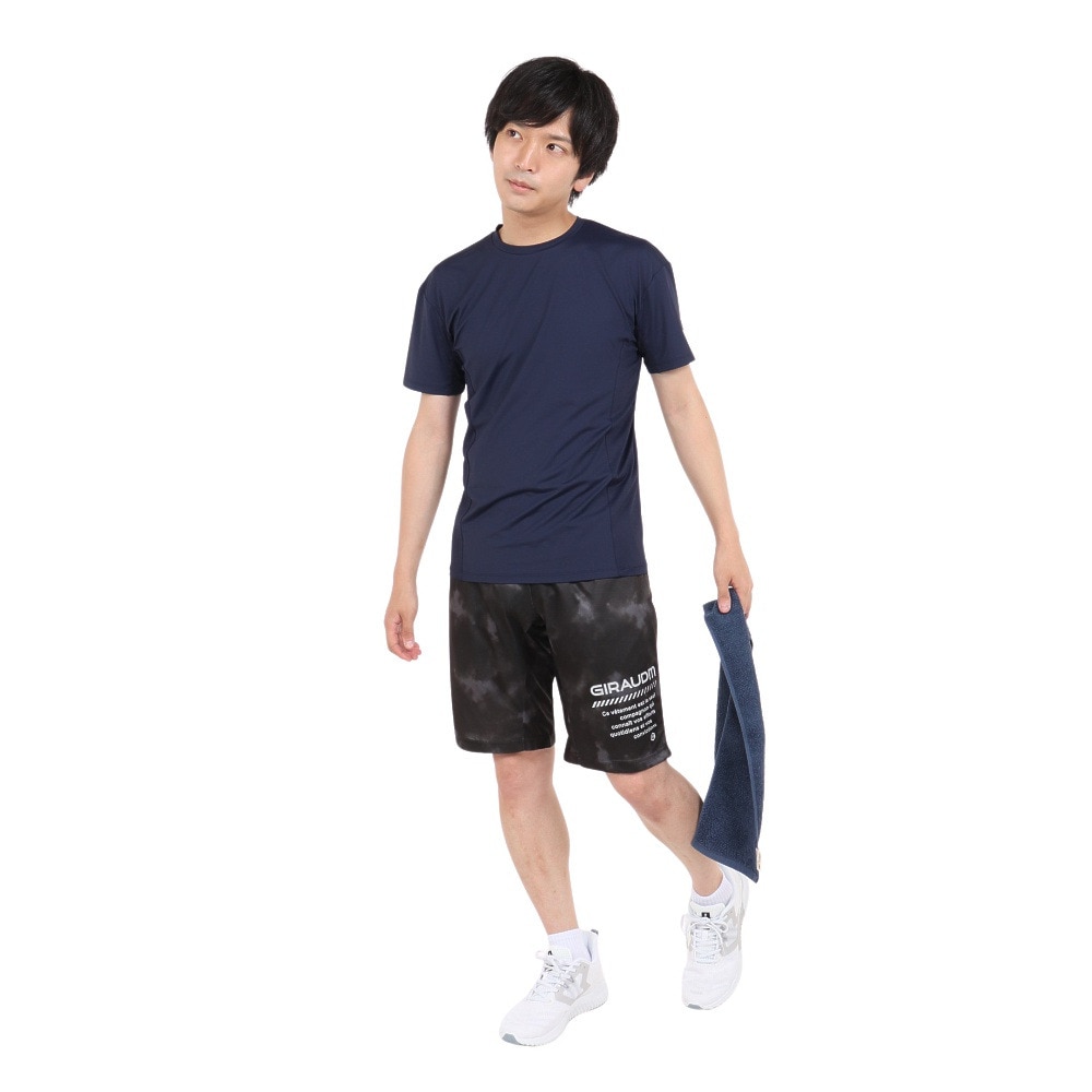 ジローム（GIRAUDM）（メンズ）半袖Tシャツ メンズ ドライプラスクール CT3S0031-TR863-GRHD NVY