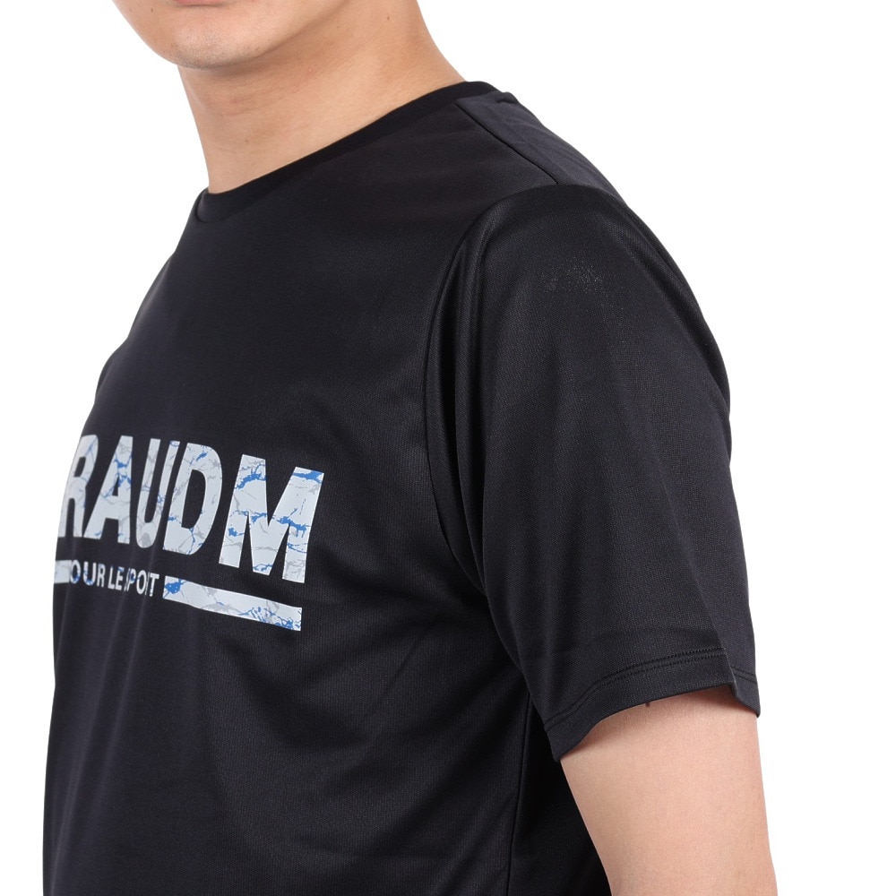 ジローム（GIRAUDM）（メンズ）半袖Tシャツ メンズ ドライプラスmesh プリント CT3S0012-TR863-GRES BLK