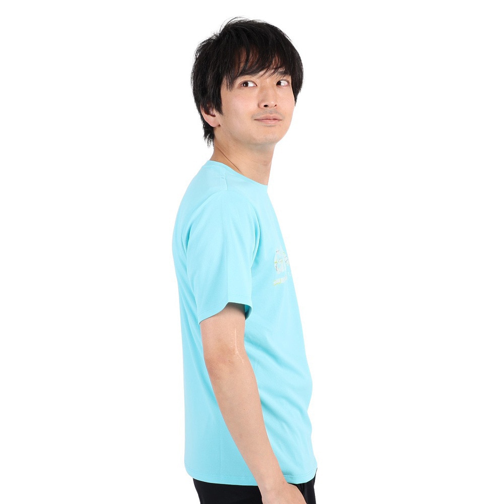 ジローム（GIRAUDM）（メンズ）半袖Tシャツ メンズ ドライプラスmesh プリント CT3S0012-TR863-GRES TQB