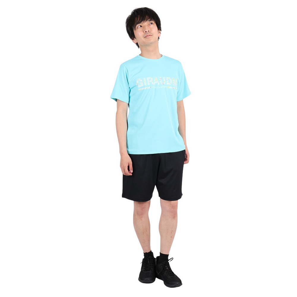 ジローム（GIRAUDM）（メンズ）半袖Tシャツ メンズ ドライプラスmesh プリント CT3S0012-TR863-GRES TQB