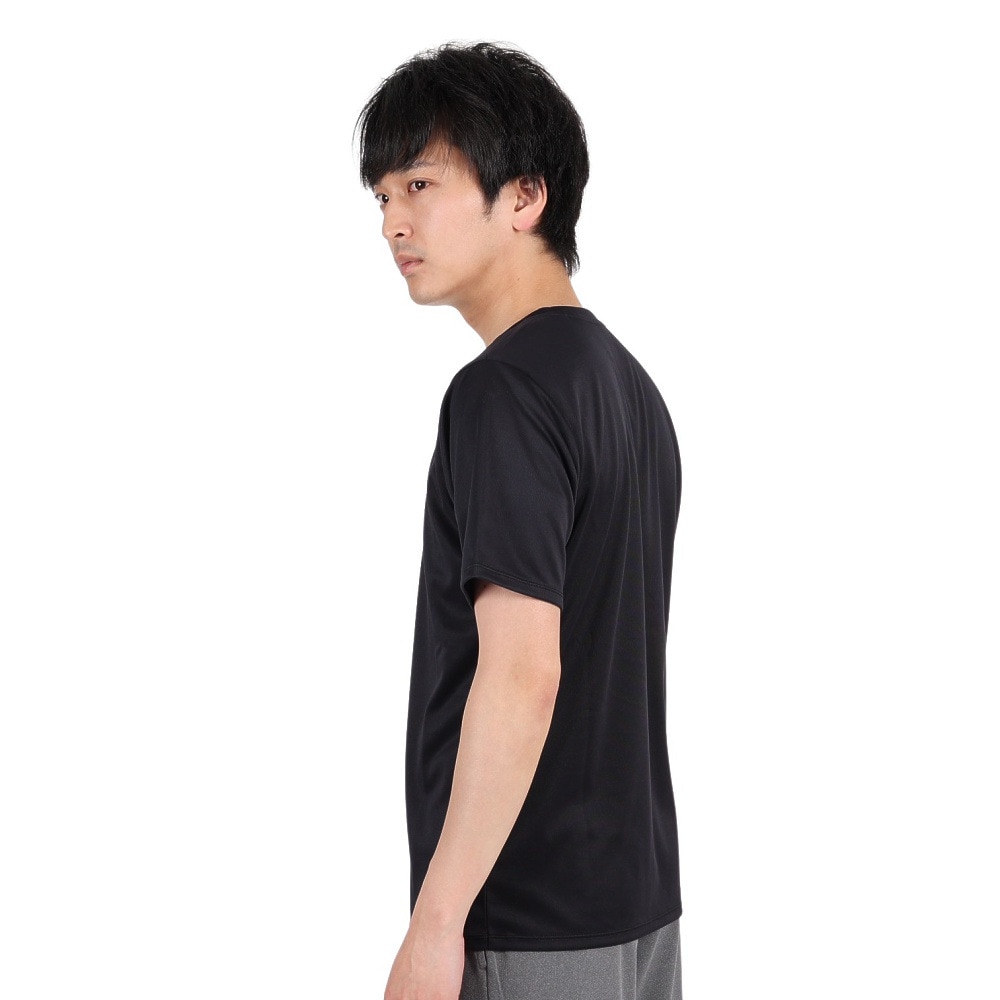 ジローム（GIRAUDM）（メンズ）半袖Tシャツ メンズ ドライプラスmesh プリント CT3S0013-TR863-GRES BLK