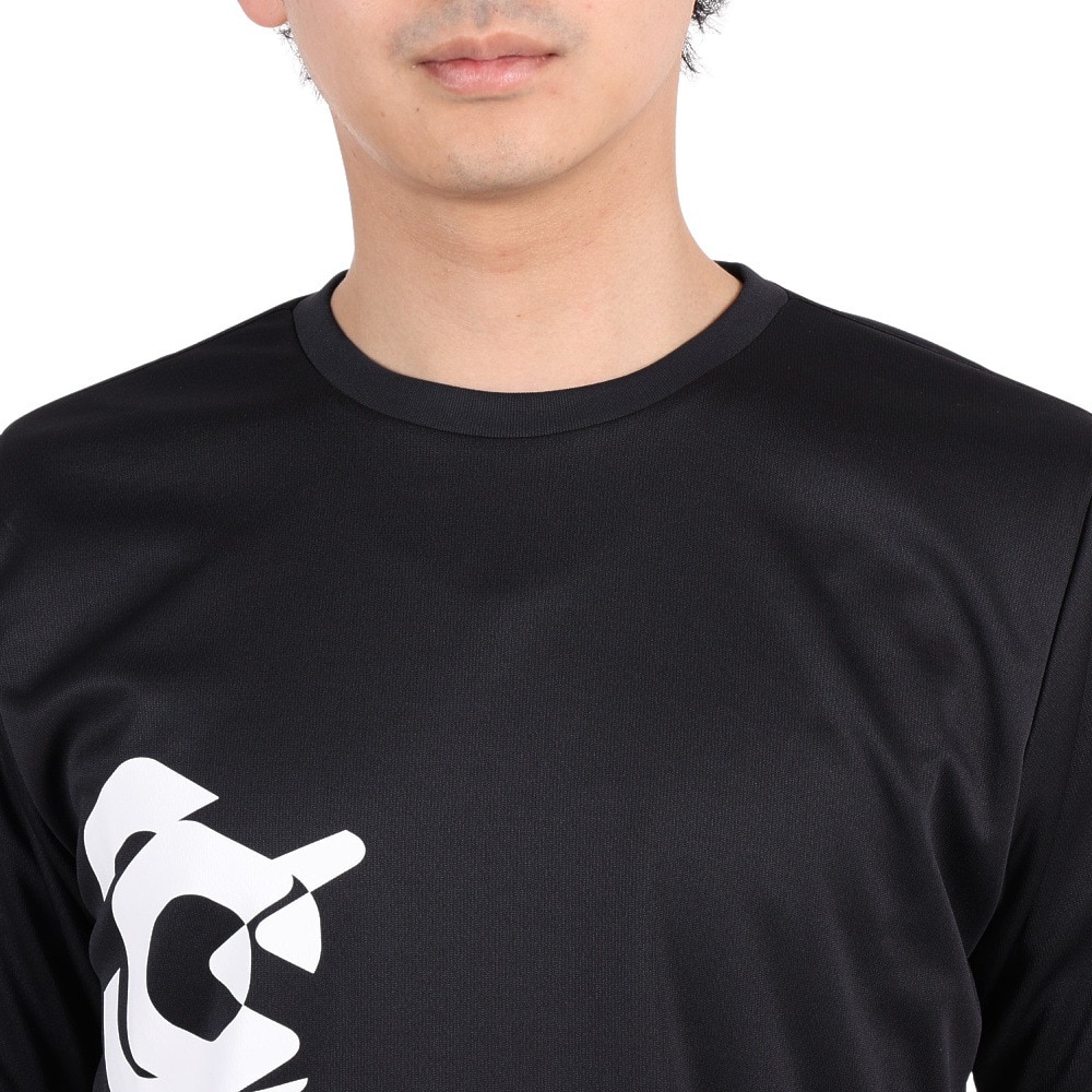 ジローム（GIRAUDM）（メンズ）半袖Tシャツ メンズ ドライプラスmesh プリント CT3S0013-TR863-GRES BLK