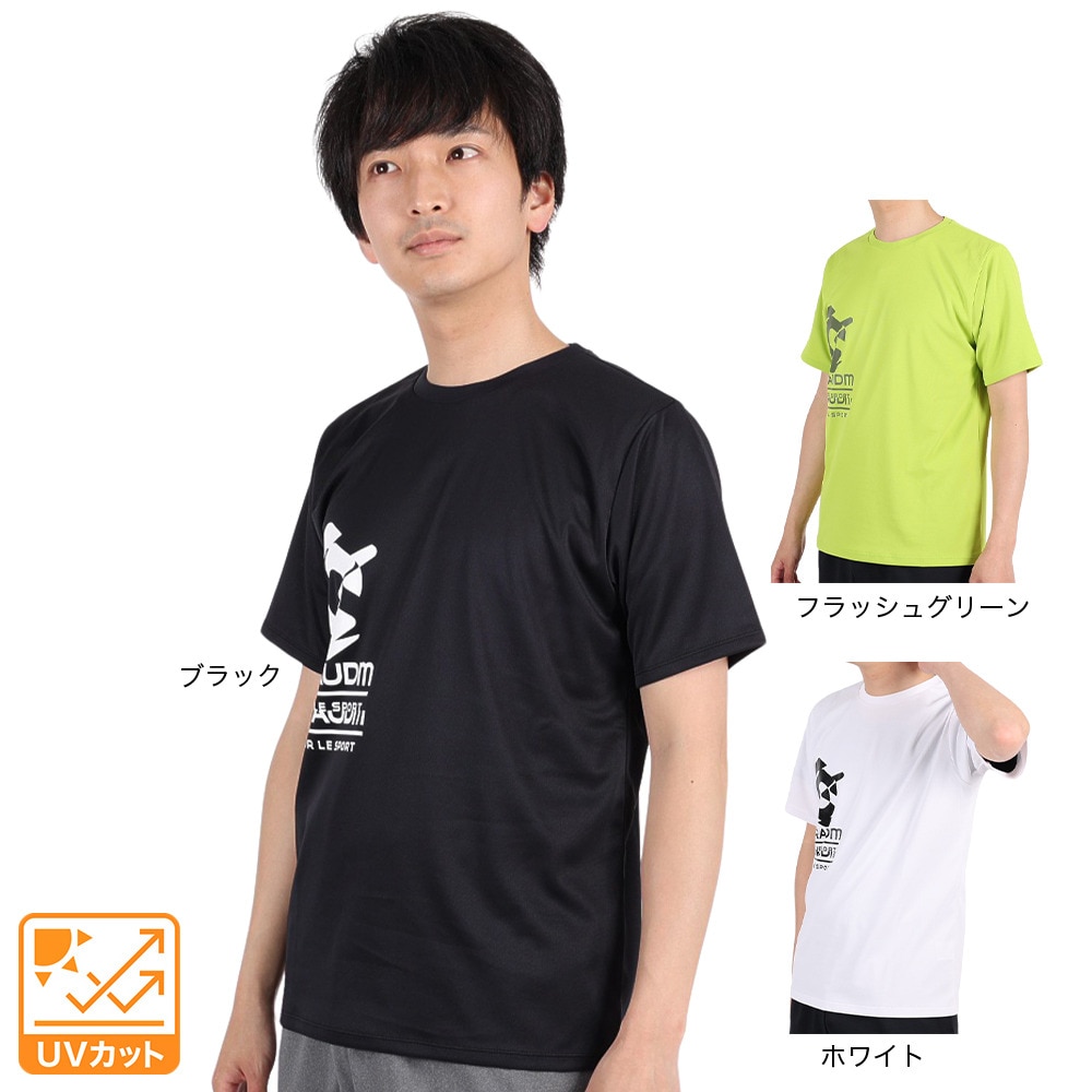 ジローム（GIRAUDM）（メンズ）半袖Tシャツ メンズ ドライプラスmesh プリント CT3S0013-TR863-GRES FGRN