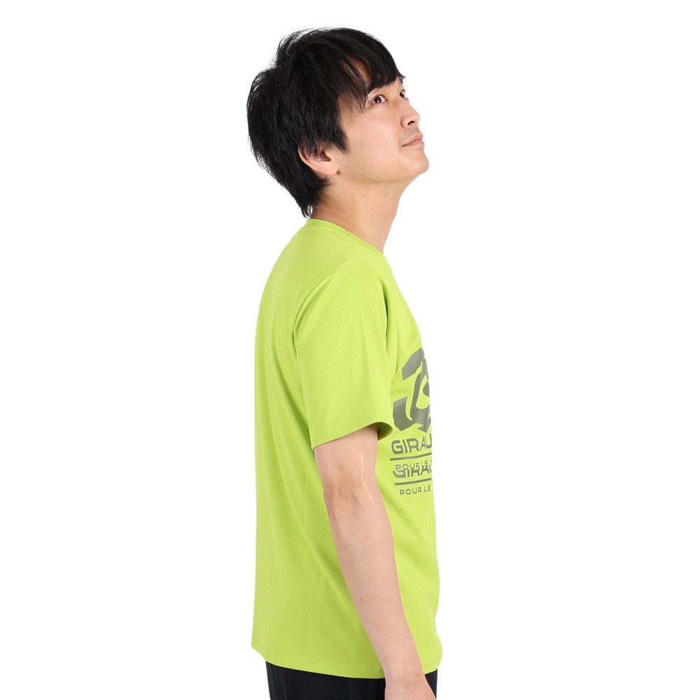 ジローム（GIRAUDM）（メンズ）半袖Tシャツ メンズ ドライプラスmesh プリント CT3S0013-TR863-GRES FGRN
