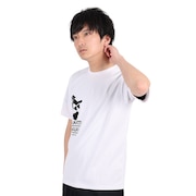 ジローム（GIRAUDM）（メンズ）半袖Tシャツ メンズ ドライプラスmesh プリント CT3S0013-TR863-GRES WHT