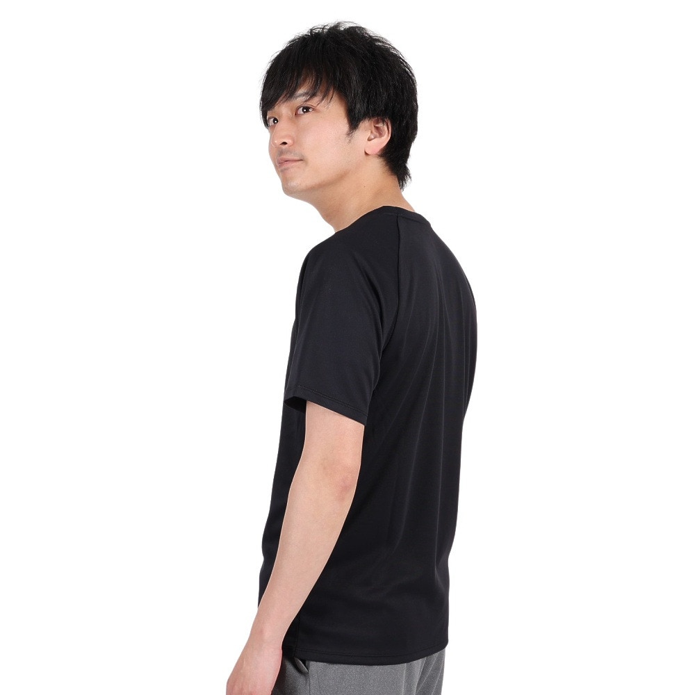 ジローム（GIRAUDM）（メンズ）半袖Tシャツ メンズ ドライプラスmesh プリント CT3S0015-TR863-GRES BLK