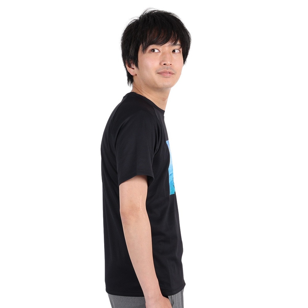 ジローム（GIRAUDM）（メンズ）半袖Tシャツ メンズ ドライプラスmesh プリント CT3S0015-TR863-GRES BLK