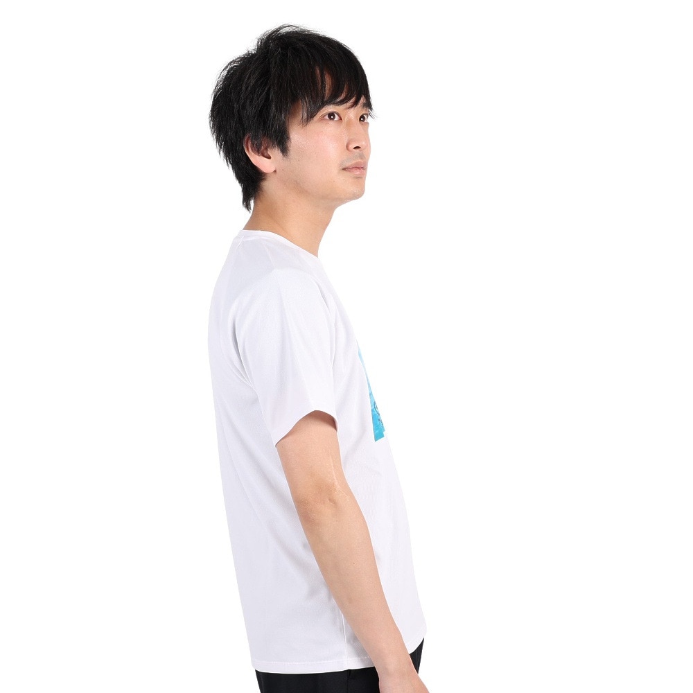 ジローム（GIRAUDM）（メンズ）半袖Tシャツ メンズ ドライプラスmesh プリント CT3S0015-TR863-GRES WHT