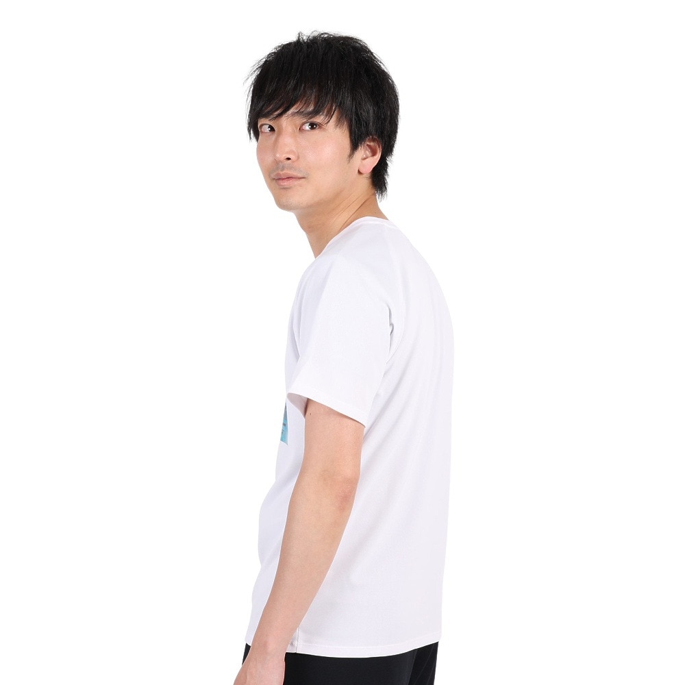 ジローム（GIRAUDM）（メンズ）半袖Tシャツ メンズ ドライプラスmesh プリント CT3S0015-TR863-GRES WHT