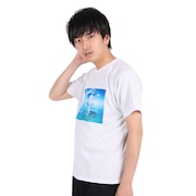 ジローム（GIRAUDM）（メンズ）半袖Tシャツ メンズ ドライプラスmesh プリント CT3S0015-TR863-GRES WHT