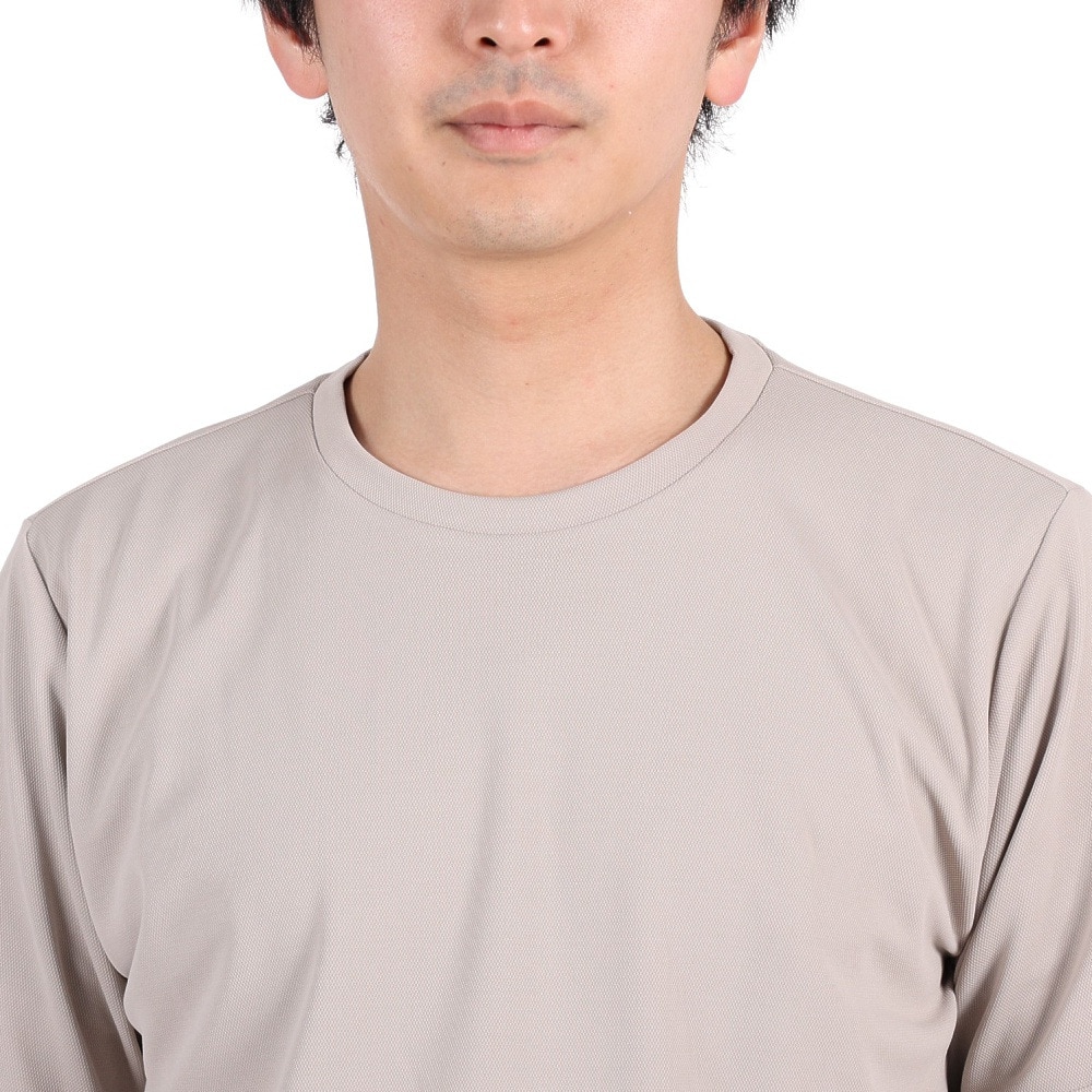 ジローム（GIRAUDM）（メンズ）半袖Tシャツ メンズ ドライプラスmossstich プリント CT3S0016-TR863-GRES BEG