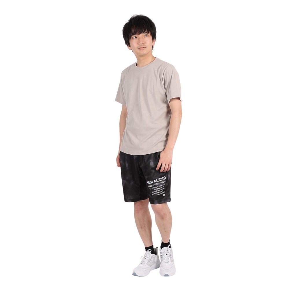 ジローム（GIRAUDM）（メンズ）半袖Tシャツ メンズ ドライプラスmossstich プリント CT3S0016-TR863-GRES BEG