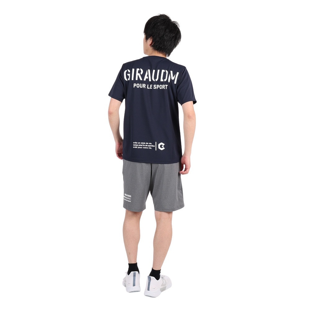 ジローム（GIRAUDM）（メンズ）半袖Tシャツ メンズ ドライプラスmossstich CT3S0016-TR863-GRES NVY