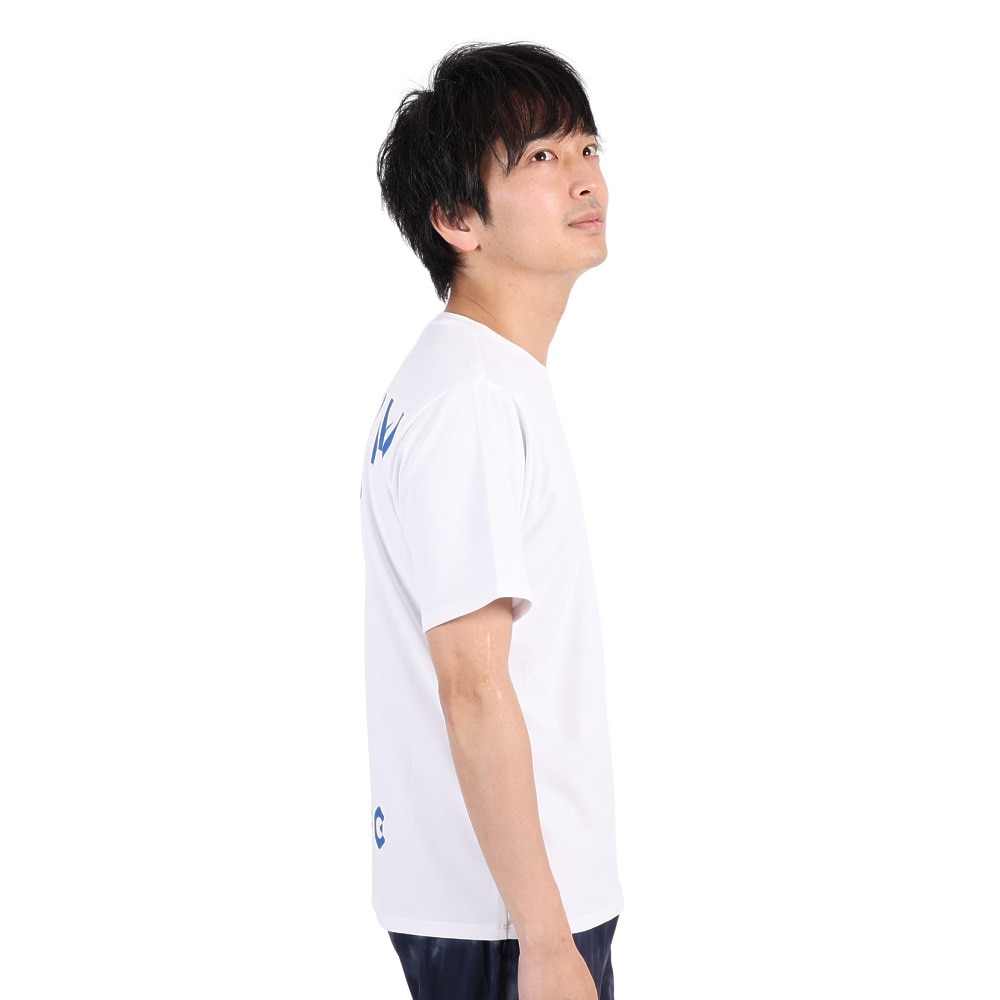 ジローム（GIRAUDM）（メンズ）半袖Tシャツ メンズ ドライプラスmossstich プリント CT3S0016-TR863-GRES WHT