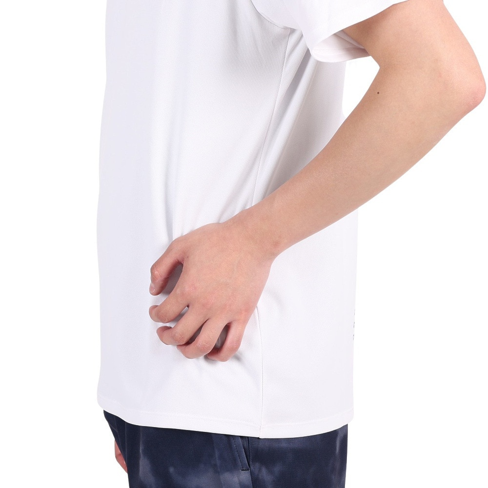 ジローム（GIRAUDM）（メンズ）半袖Tシャツ メンズ ドライプラスmossstich プリント CT3S0016-TR863-GRES WHT