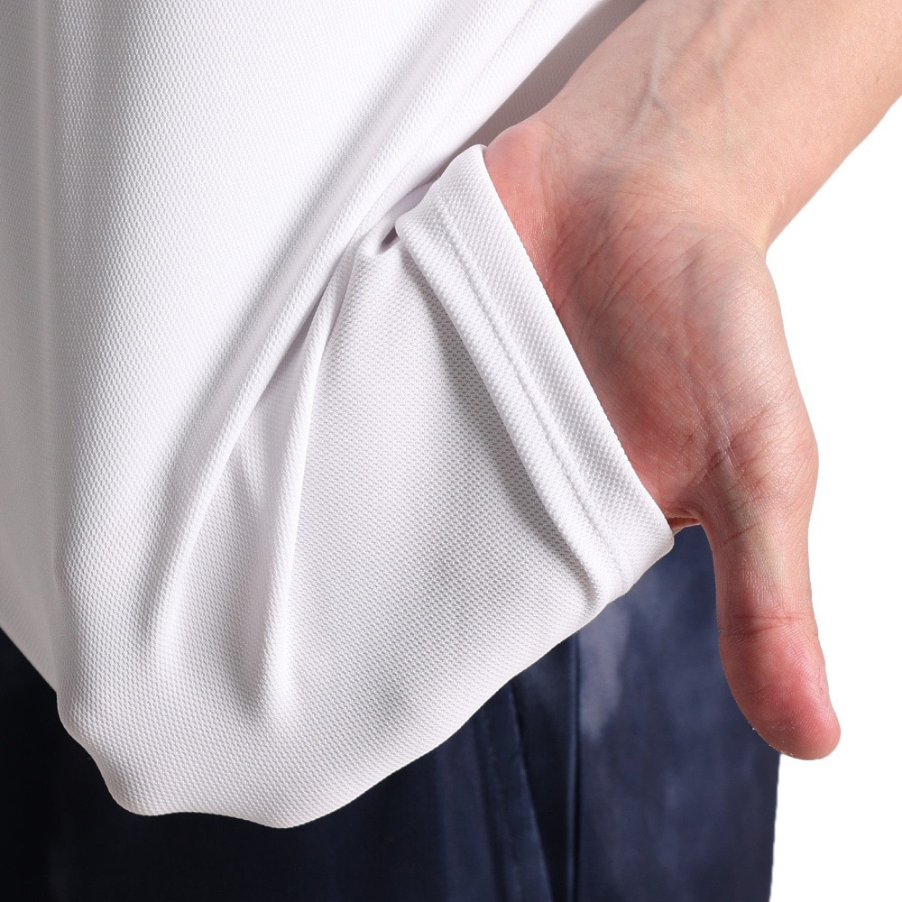 ジローム（GIRAUDM）（メンズ）半袖Tシャツ メンズ ドライプラスmossstich プリント CT3S0016-TR863-GRES WHT