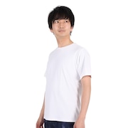 ジローム（GIRAUDM）（メンズ）半袖Tシャツ メンズ ドライプラスmossstich プリント CT3S0016-TR863-GRES WHT