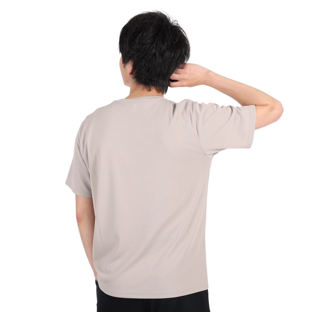 ジローム（GIRAUDM）（メンズ）半袖Tシャツ メンズ ドライプラスmossstich プリント CT3S0017-TR863-GRES BEG