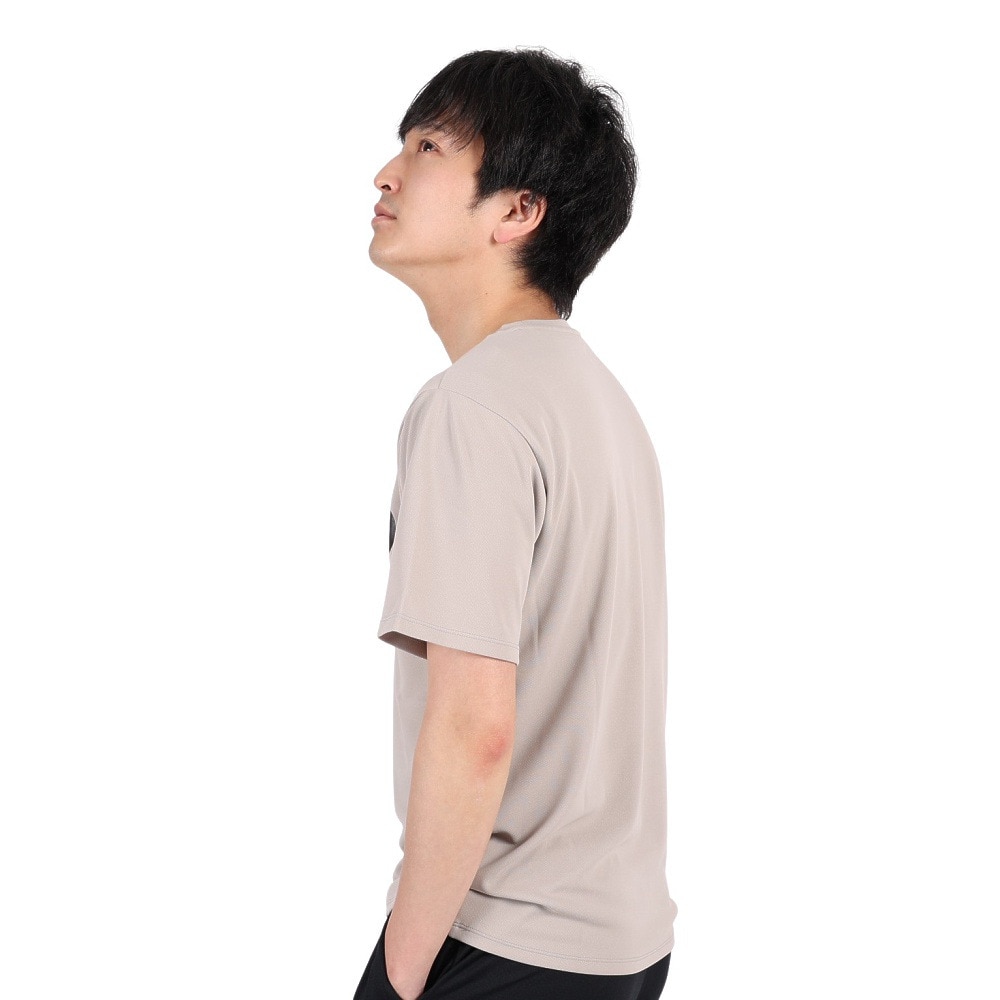 ジローム（GIRAUDM）（メンズ）半袖Tシャツ メンズ ドライプラスmossstich プリント CT3S0017-TR863-GRES BEG