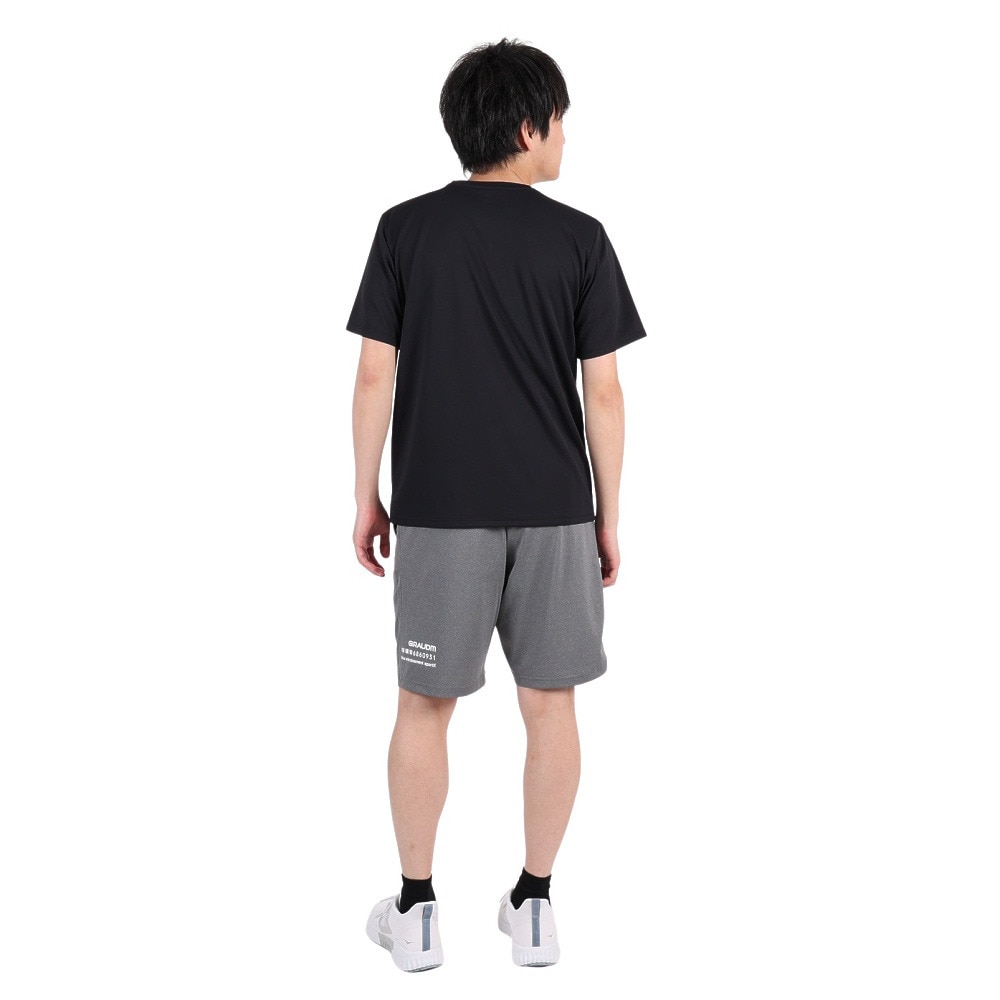 ジローム（GIRAUDM）（メンズ）半袖Tシャツ メンズ ドライプラスmossstich プリント CT3S0017-TR863-GRES BLK