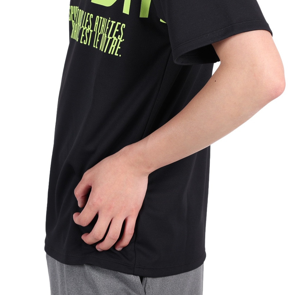 ジローム（GIRAUDM）（メンズ）半袖Tシャツ メンズ ドライプラスmossstich プリント CT3S0017-TR863-GRES BLK