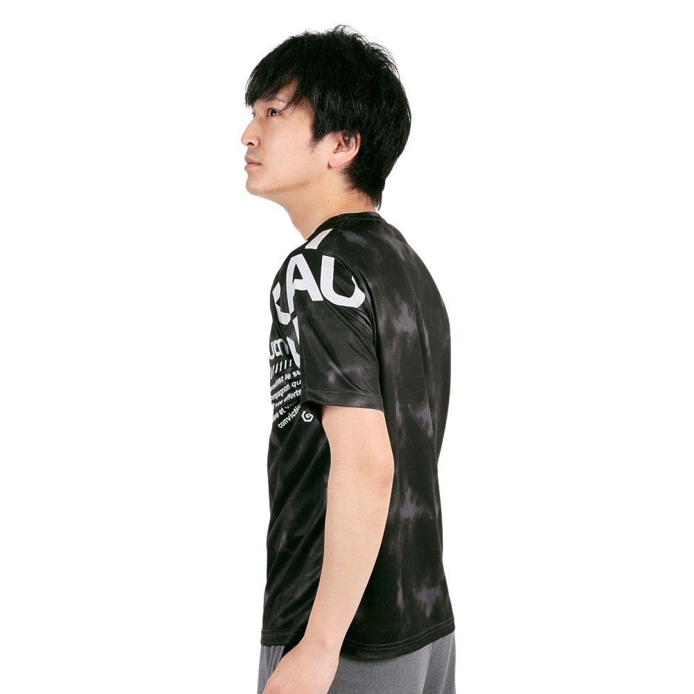 ジローム（GIRAUDM）（メンズ）半袖 Tシャツ メンズ ドライプラス メッシュCT3S0021-TR863-GRSD BLK