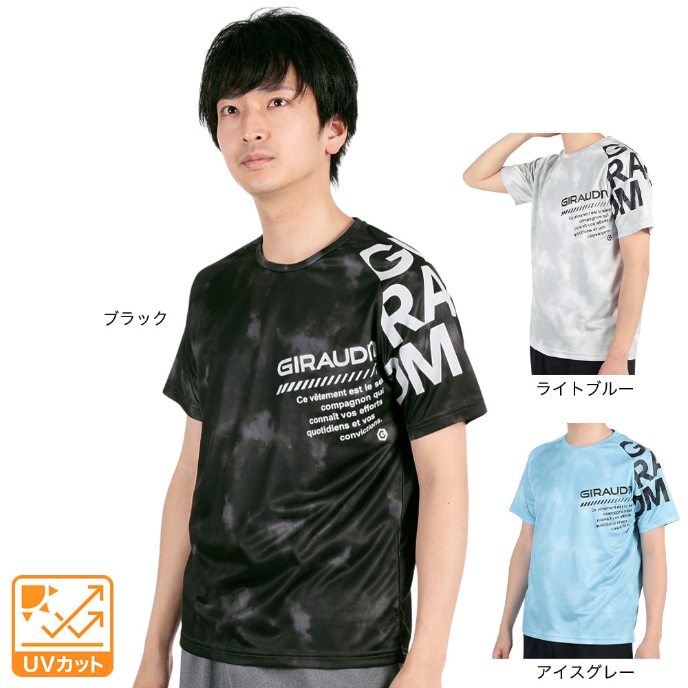ジローム（GIRAUDM）（メンズ）半袖 Tシャツ メンズ ドライプラス メッシュ CT3S0021-TR863-GRSD IGRY