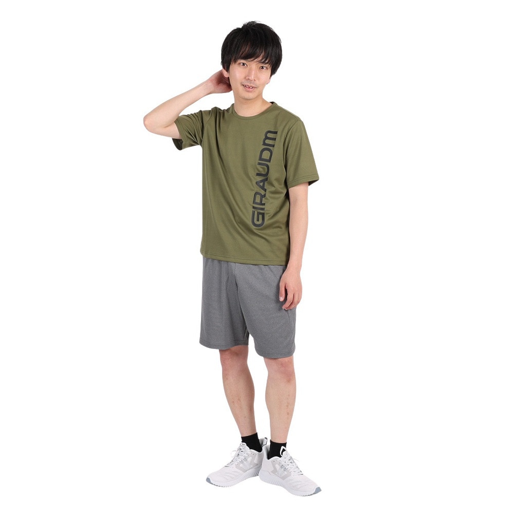 ジローム（GIRAUDM）（メンズ）半袖 Tシャツ メンズ ドライプラス CT3S0022-TR863-GRSD OLV