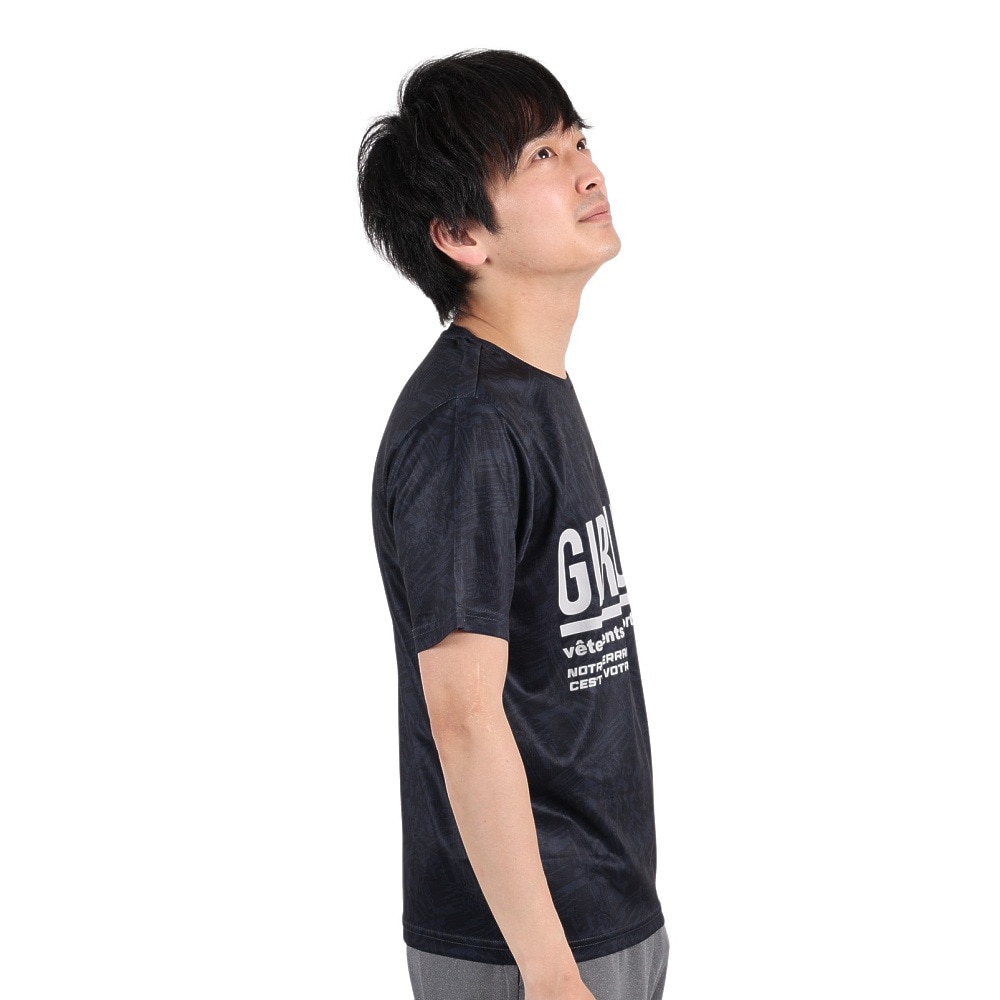 ジローム（GIRAUDM）（メンズ）半袖 Tシャツ メンズ ドライプラス CT3S0023-TR863-GRSD NVY