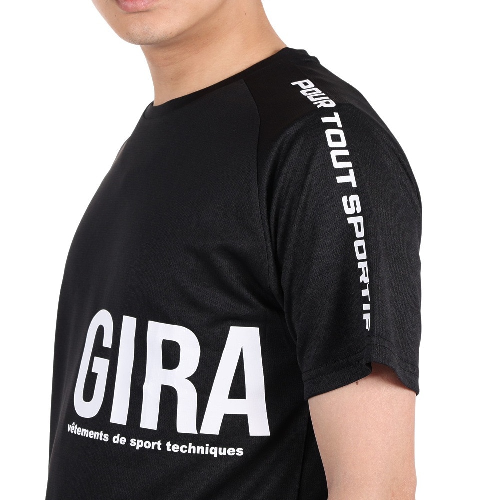 ジローム（GIRAUDM）（メンズ）半袖 Tシャツ メンズ ドライプラス CT3S0024-TR863-GRSD BLK