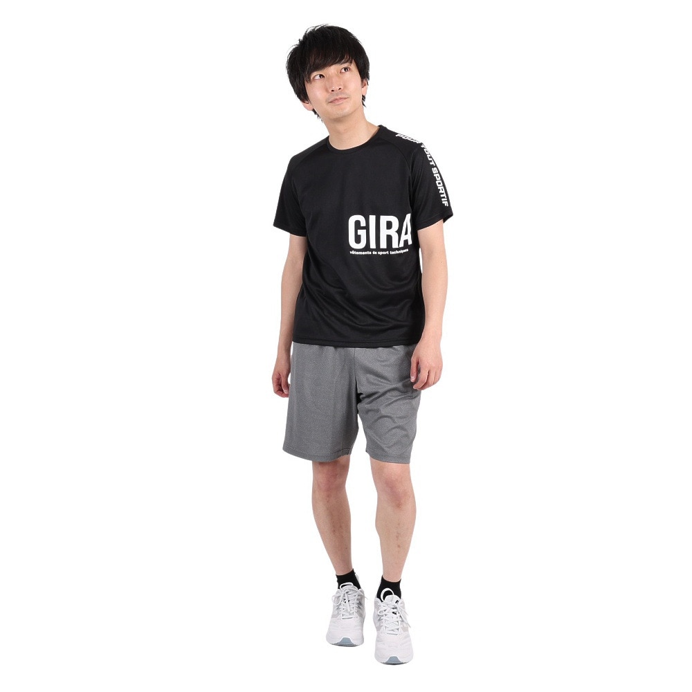 ジローム（GIRAUDM）（メンズ）半袖 Tシャツ メンズ ドライプラス CT3S0024-TR863-GRSD BLK