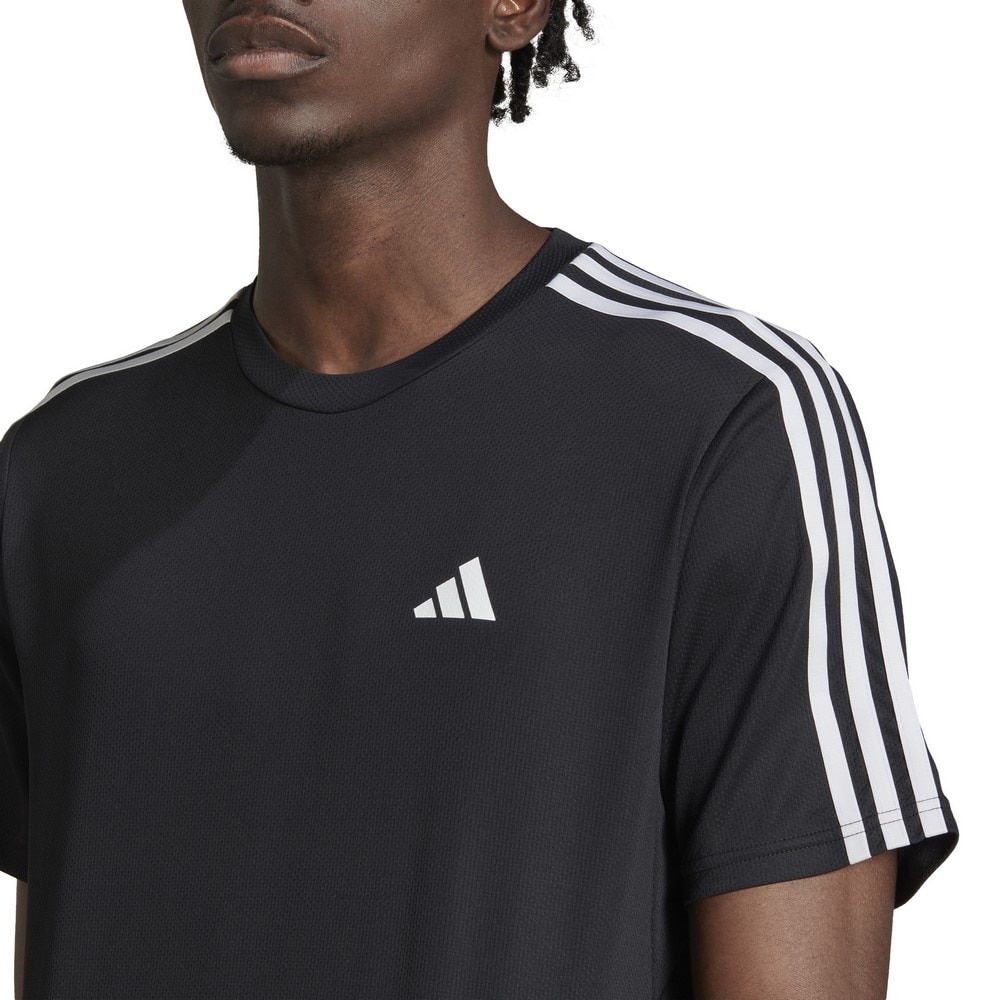 アディダス（adidas）（メンズ）BASE トレイン エッセンシャルズ スリーストライプス トレーニング半袖Tシャツ BXH41-IB8150