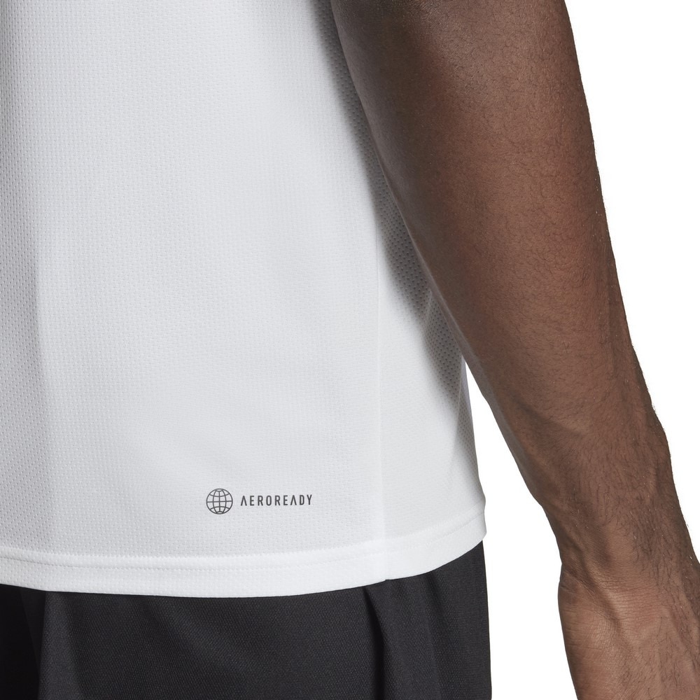 アディダス（adidas）（メンズ）BASE トレイン エッセンシャルズ スリーストライプス トレーニング半袖Tシャツ BXH41-IB8151