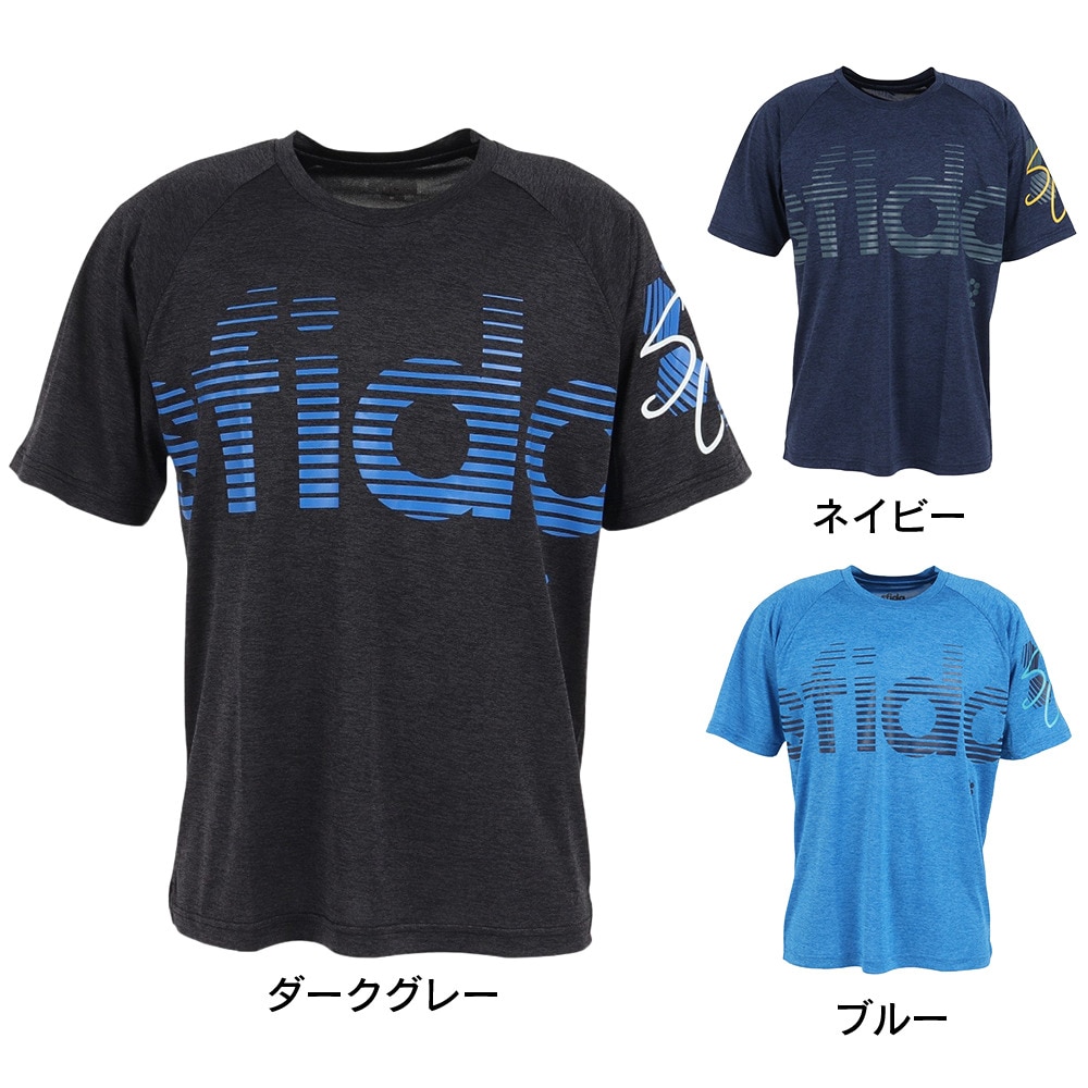 スフィーダ（SFIDA）（メンズ）半袖Tシャツ メンズ COOLTECT sfida TRシャツ ヘザー SA-23X12 BLK