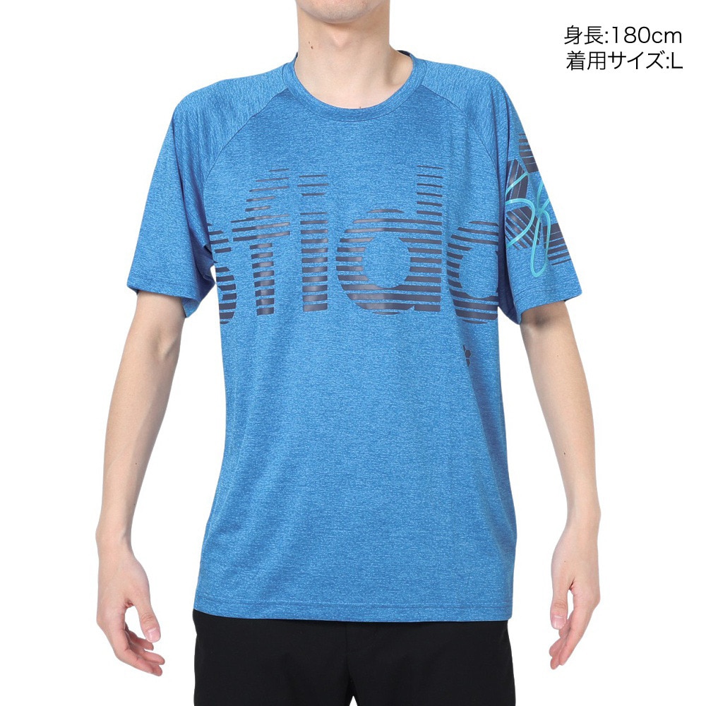 スフィーダ（SFIDA）（メンズ）半袖Tシャツ メンズ COOLTECT sfida TRシャツ ヘザー SA-23X12 BLU