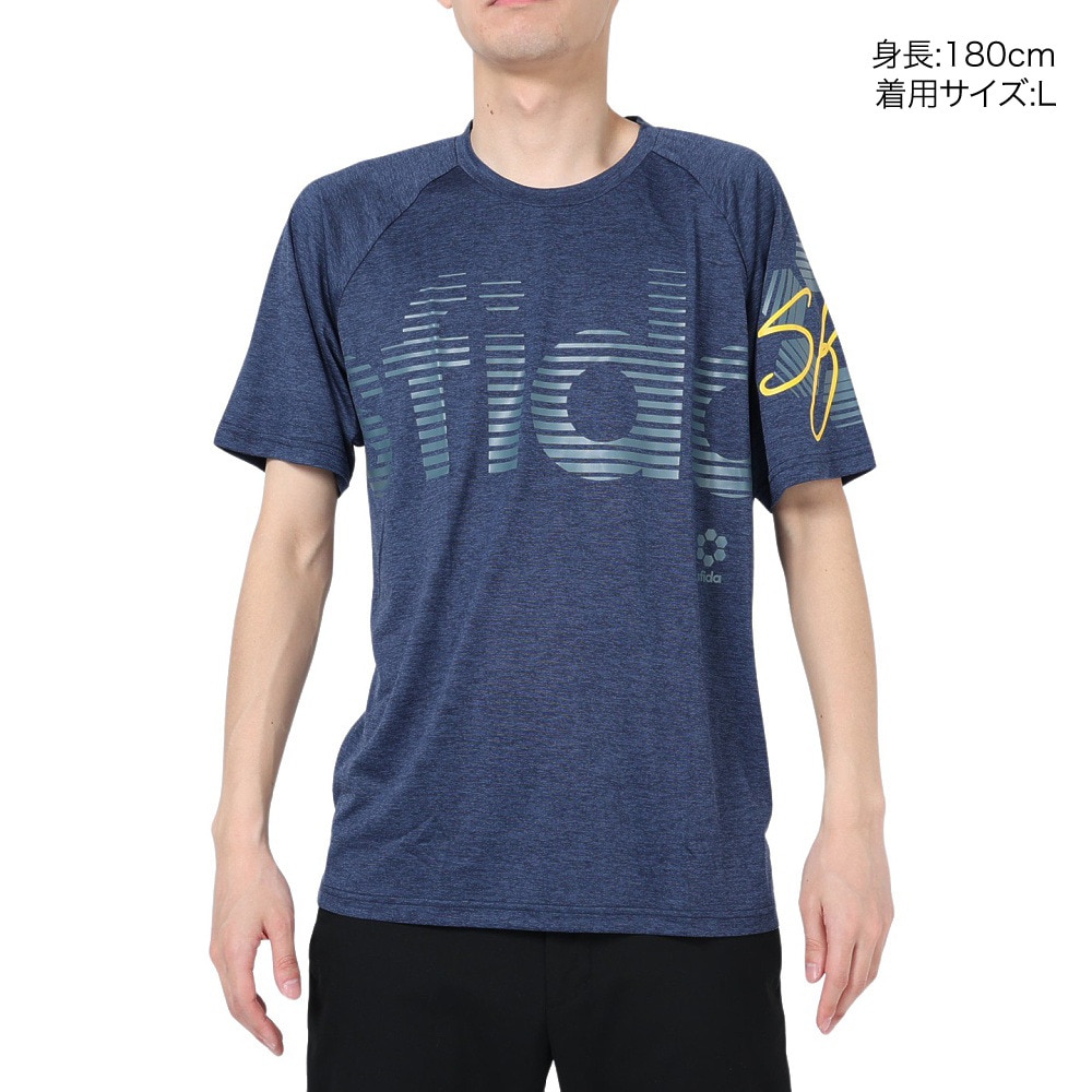 スフィーダ（SFIDA）（メンズ）半袖Tシャツ メンズ COOLTECT sfida TRシャツ ヘザー SA-23X12 NVY