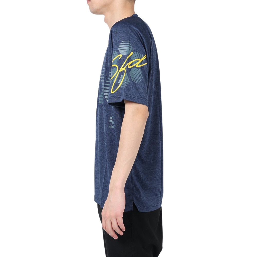 スフィーダ（SFIDA）（メンズ）半袖Tシャツ メンズ COOLTECT sfida TRシャツ ヘザー SA-23X12 NVY