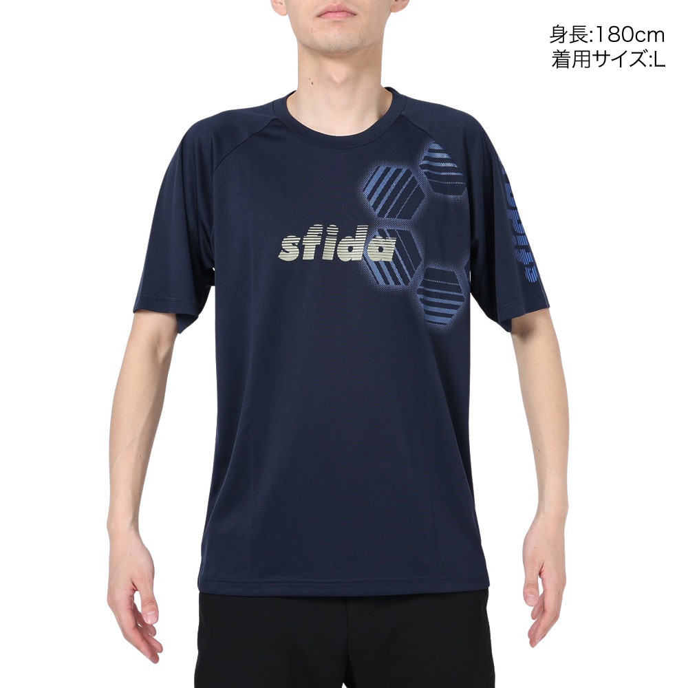 スフィーダ（SFIDA）（メンズ）半袖Tシャツ メンズ COOLTECT sfida TRシャツ SA-23X13 NVY