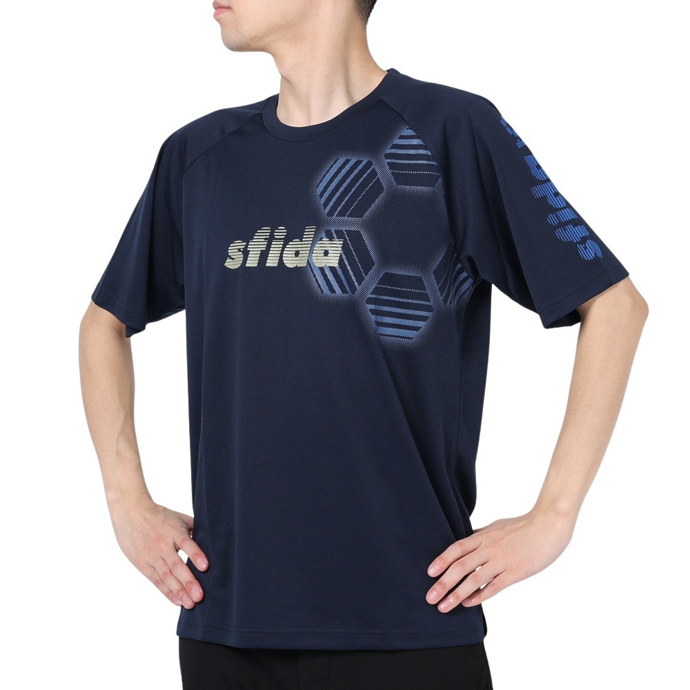 スフィーダ（SFIDA）（メンズ）半袖Tシャツ メンズ COOLTECT sfida TRシャツ SA-23X13 NVY
