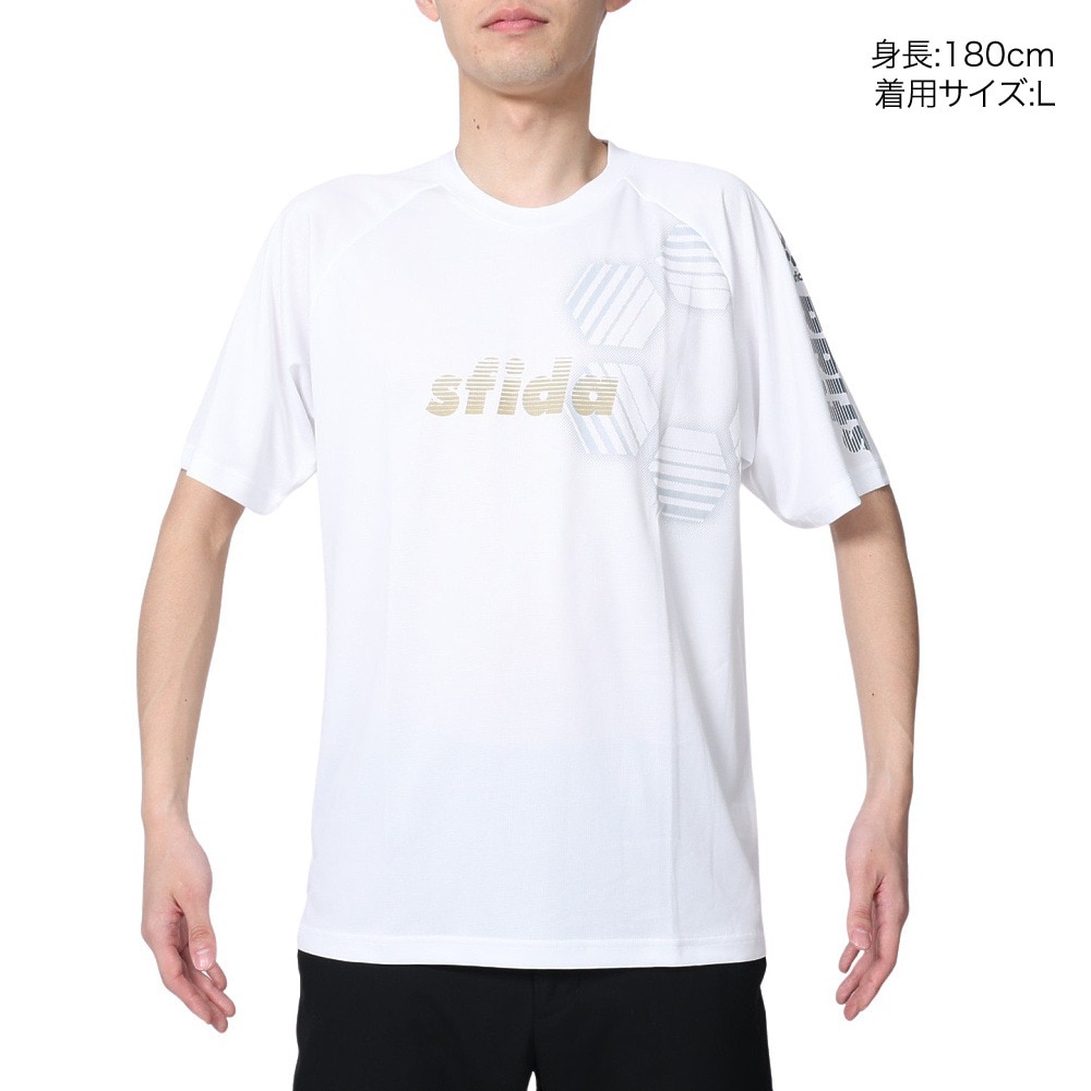 スフィーダ（SFIDA）（メンズ）半袖Tシャツ メンズ COOLTECT sfida TRシャツ SA-23X13 WHT