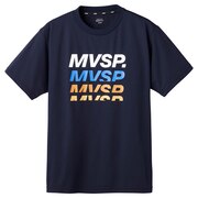デサント（DESCENTE）（メンズ）グラデーションロゴ ショートスリーブシャツ DMMVJA51 NV