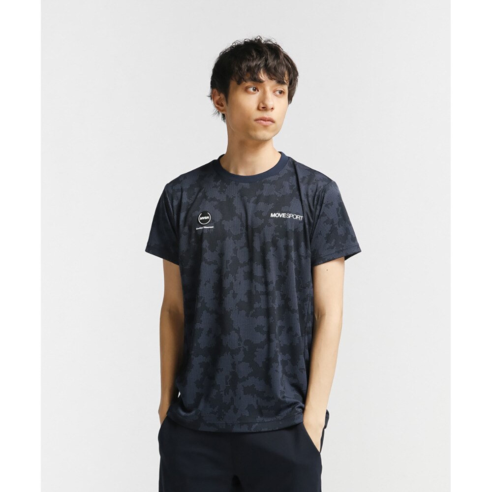 デサント（DESCENTE）（メンズ）半袖Tシャツ メンズ ジャガードニット DX-C2470 NV