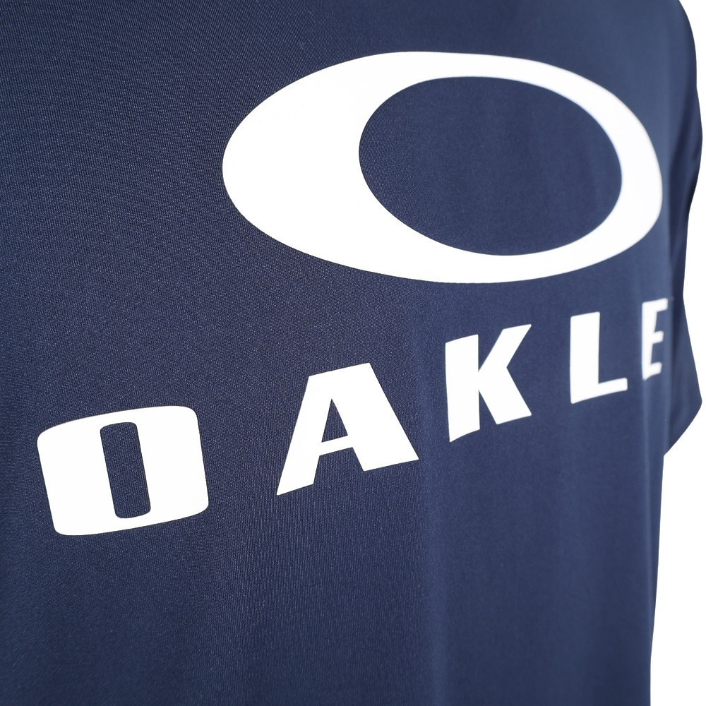 オークリー（OAKLEY）（メンズ）Tシャツ 半袖 メンズ 吸汗速乾 UVカット UPF50+ 抗菌防臭 ネイビー ENHANCE QD SS TEE  FOA405179-6DG